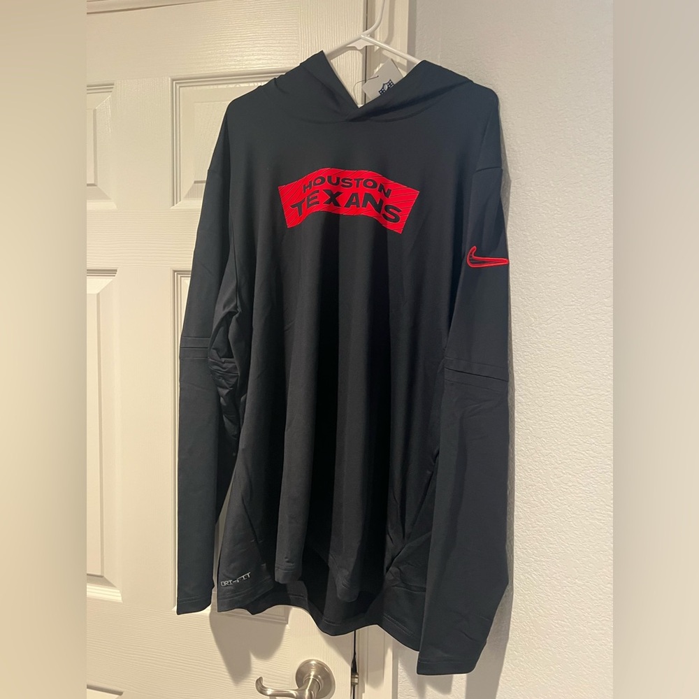 HOUSTON TEXANS Nike Men's Black light weight hoodie XXL
